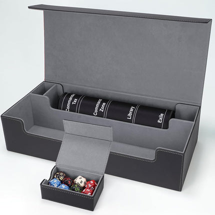 AFIING Mtg Deck Box Holds 5 Display Card Deck Boxe