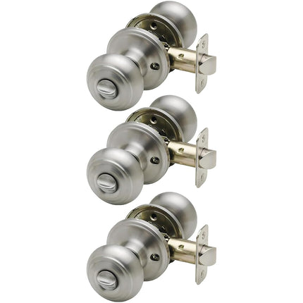 Copper Creek Door Knobs - Round Colonial with Priv