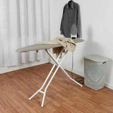 Ironing Board Cover and Pad (Grey), 100% Cotton with Premium Polyester Padding by Seymour Home Products; Fits Full Size Board | Stain and Scorch Resistant; Elastic Edge | Laundry Accessories