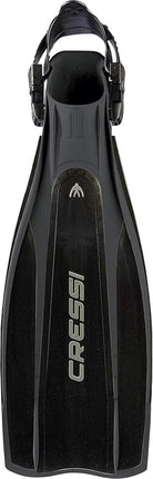 Cressi Unisex Pro Light - Premium Scuba Diving Heel Fins, Black, M L UK