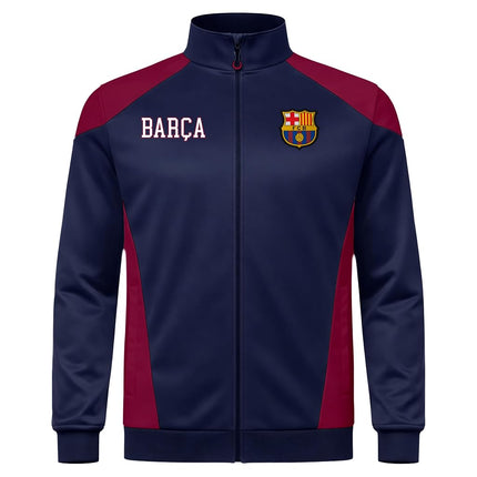 Icon Sports Officially Licensed FC Barcelona Soccer Track Jacket - Unisex Kids