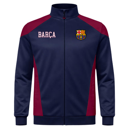 Icon Sports Officially Licensed FC Barcelona Soccer Track Jacket - Unisex Kids