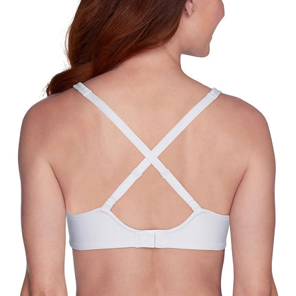 Vanity Fair Women's Bra with 2-Way Convertible Straps, Body Caress Full Coverage, Lightly Lined Cups Up to Dd, Underwire-White, 36B