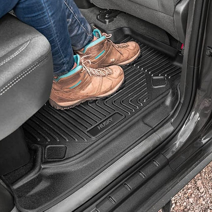 Husky Liners Compatible con Chevrolet Silverado/GMC Sierra 1500 Crew Cab 2019, Chevrolet Silverado/GMC Sierra 2500/3500 Crew Cab 2020, 54201, Negro