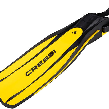 Cressi Unisex's Pro Light - Premium Scuba Diving Heel Fins, Yellow, X-Large