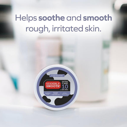 Udderly Smooth Crema Extra Cuidado con 10% Urea para piel seca, Sin Perfume, 8 Onzas (Paquete de 2)