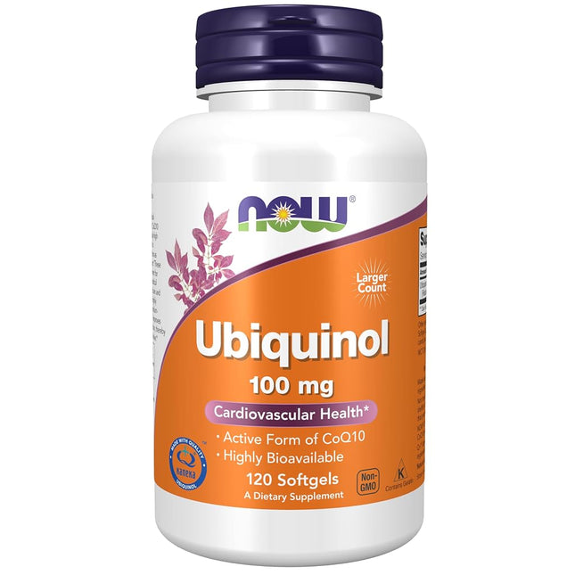 NOW Ubiquinol 100 mg,120 Softgels