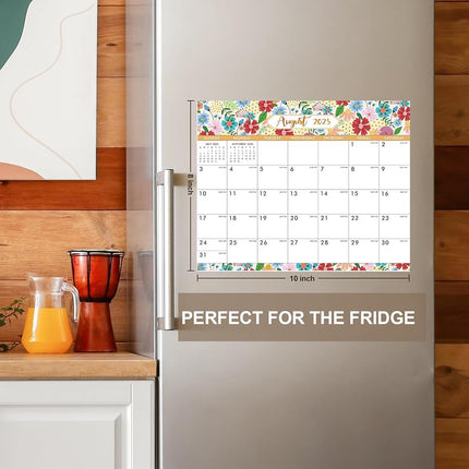 Urneeds Magnetic Calendar 2025-2027 - Magnetic Calendar for Fridge from Jul. 2025 - Jun. 2027, 8''x10'' Refrigerator Calendars 2025-2027 for Easy Organizing, Blue