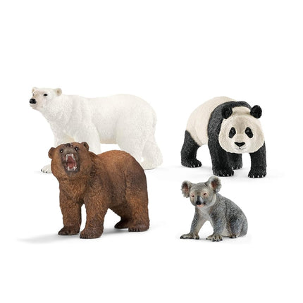 Schleich Wild Life - 4Pc Bear Figure Toy Playset -