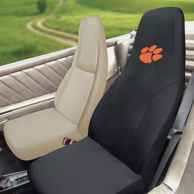 FANMATS - 15077 NCAA Clemson University Tigers Polyester Seat Cover 20"x48"
