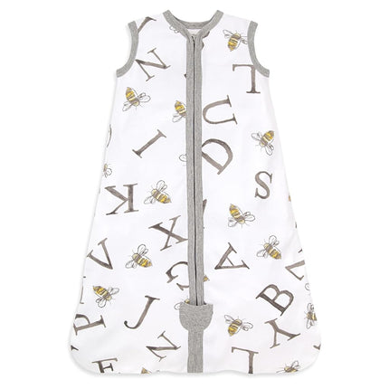 Burt's Bees Baby Unisex Beekeeper Wearable Blanket, Organic Cotton - Light Weight or Medium Weight - Newborn Essentials, A Bee C Cloud, Medium