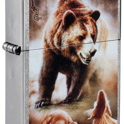 Zippo Mazzi Lighter, Street Chrome