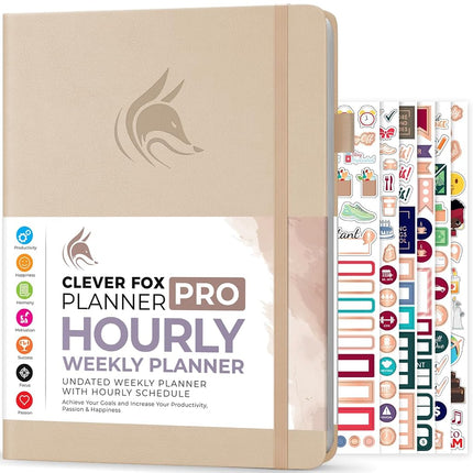 Clever Fox Planner PRO Schedule – Undated Weekly &