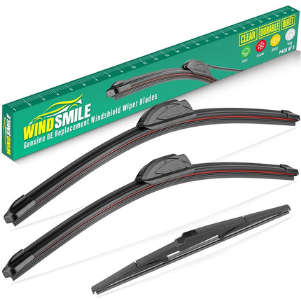 Set of 3 Windscreen Wiper Blades Replacement for J