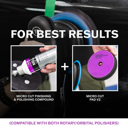KOCHCHEMIE Koch-Chemie - Micro Cut Polishing Compound - Silicone-Oil-Free; Permanent Removal of Holograms, Fine Scratches, and Sanding Marks to P3000 Grain Size; High Gloss Finish (250 milliliters)