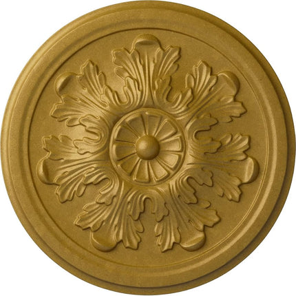 Ekena Millwork CM12LEPGS Legacy Acanthus Ceiling Medallion, Hand-Painted Pharaohs Gold, 12 3/4" OD x 7/8" P (Fits Canopies up to 3 1/2")