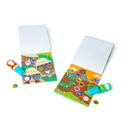 Melissa & Doug Sticker WOW!� Dinosaur and Tiger Bundle: 2 Activity Pads, 2 Sticker Stampers, 600 Stickers