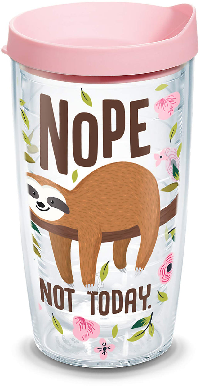 Tervis Sloth Nope Not Today Made in USA Double Wal