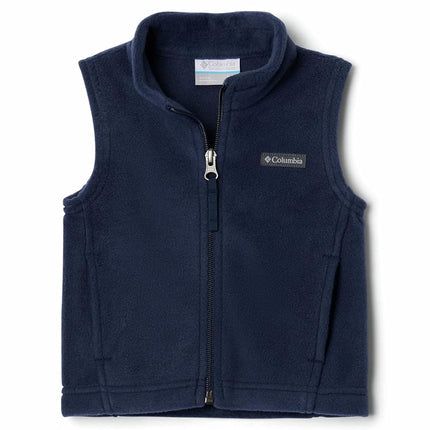 Chaleco polar Steens Mountain para niño de Columbia, Azul Marino Colegial, XXS