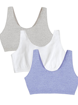 Fruit of The Loom Women'sBuilt-Up Sportsbra, Grey 