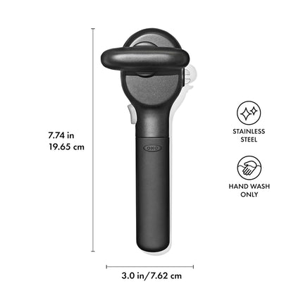 OXO Good Grips Smooth Edge Can Opener, Black (1049953)