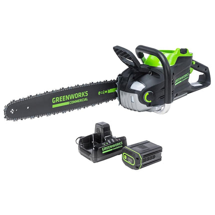 Greenworks Commercial 82CS34-4DP 82V 20" Brushless Cordless Chainsaw Kit