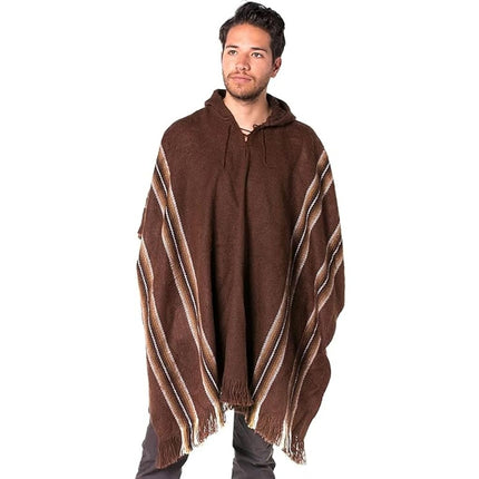 Gamboa Alpaca Poncho Mens Ponchos Adult Pancho Mex