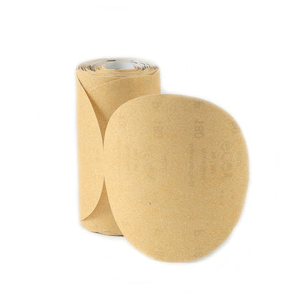 Karebac LR6C400 Premium Gold 6" PSA 400 C-Weight Aluminium Oxide Stearated 100 Sanding Discs/Linkroll Grit Sanding Discs
