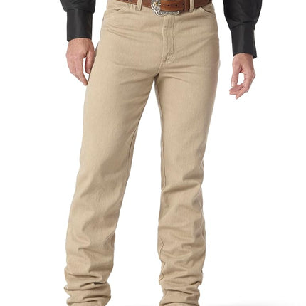 Wrangler Men's Cowboy Cut Slim Fit Jean Jeans, Prewashed Tan, 33W / 36L
