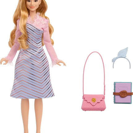 Mattel Universal Wicked Glinda Fashion Doll & Accessories with Styled Blonde Hair, Posability & Removable School Uniform Look