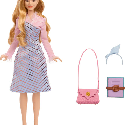 Mattel Universal Wicked Glinda Fashion Doll & Accessories with Styled Blonde Hair, Posability & Removable School Uniform Look