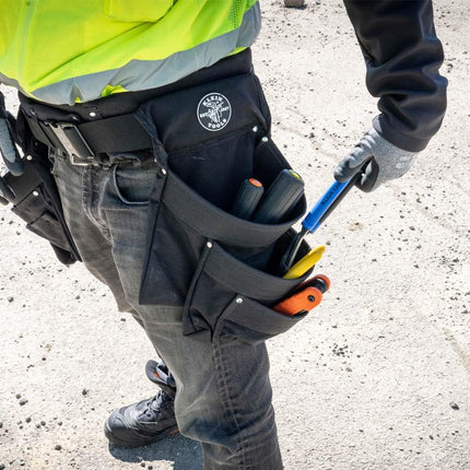 Klein Tools 5709L Electrician's Padded Tool Belt/Pouch Combo, 11-Pocket, 4-Piece, L