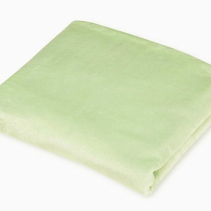 Sábana ajustable para cuna portátil/mini cuna de American Baby Company, chenilla extrasuave, color apio, para niños y niñas