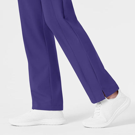 WonderWink Petite Plus Women's Full Elastic Pant, Grape, 3X-Large Petite