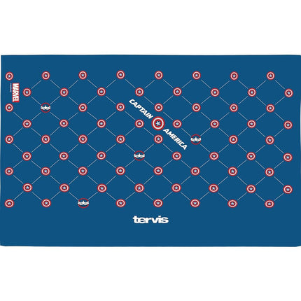 Tervis Marvel - Vaso de viaje aislante de doble pared hecho en EE. UU. con rejilla del escudo del Capitán América, mantiene las bebidas frías y calientes, 473 ml, clásico