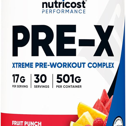 Nutricost Pre-Workout Complex Powder Fruit Punch (