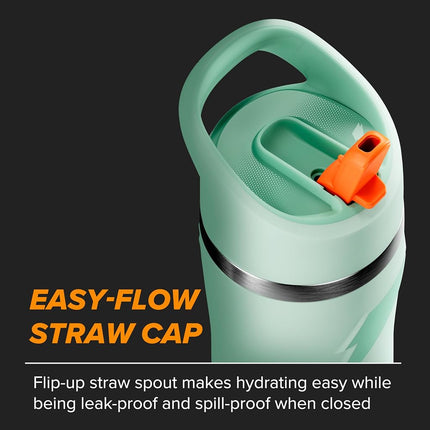 Gatorade 'Overtime' 22oz Stainless Steel Water Bottle, Straw Cap, Sage