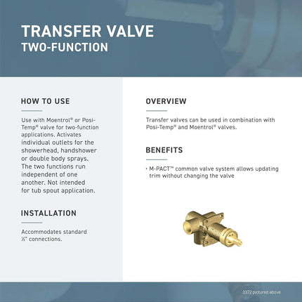 Moen T4311BN Kingsley 2 or 3-Function Diverter Transfer Trim Kit Valve Required, Brushed Nickel