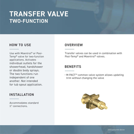 Moen T4311BN Kingsley 2 or 3-Function Diverter Transfer Trim Kit Valve Required, Brushed Nickel