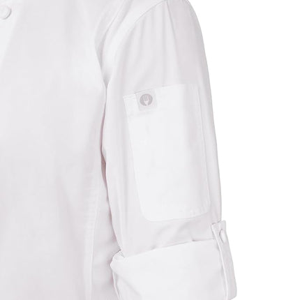 Chef Works Men's Cbc01whts Chef's Jacket, White, S