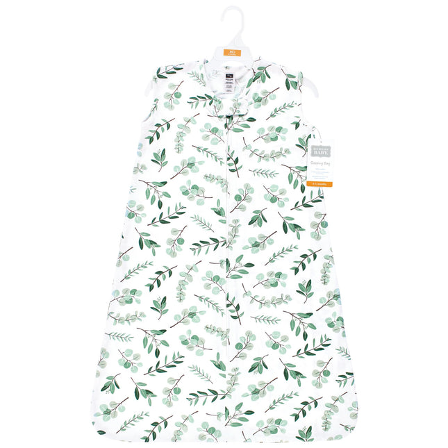 Gigoteuse sans manches en coton Hudson Baby unisexe, Sac de couchage, Couverture, Eucalyptus, 0-6 mois