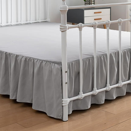 xuan dian Bed Skirt King Size Ruffled Bed Skirts w