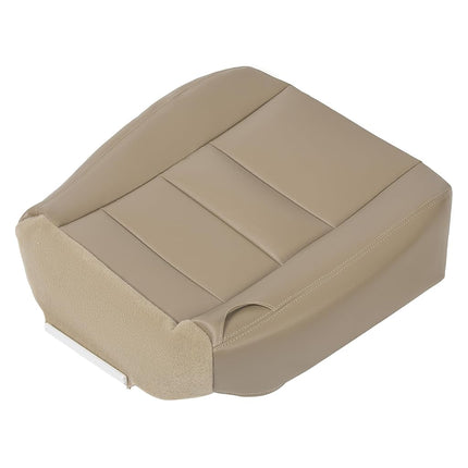 ECOTRIC Housse de siège inférieur côté conducteur en vinyle couleur sable compatible avec Ford F250 F350 2002-2007, couleur sable