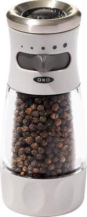 OXO 11312500 Good Grips Contoured Mess-Free Pepper Grinder, Ceramic, Gray