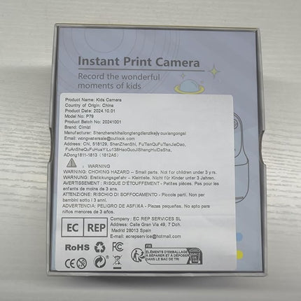 Upgrade Kids Camera Instant Print for Boys and Girls, 1080P HD Dual-Lens Selfie Digital Camera with Print Paper & 32G Card, Christmas Birthday Gifts Toys for Toddler and Teenagers Age 3-16 Years Old