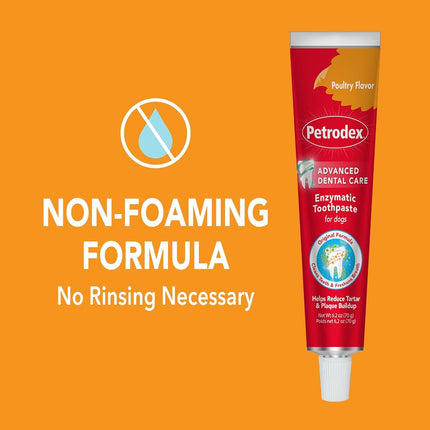 Petrodex Toothpaste for Dogs and Puppies, Cleans Teeth and Fights Bad Breath, Reduces Plaque and Tartar Formation, Enzymatic Toothpaste, Peanut Flavor, 2.5oz