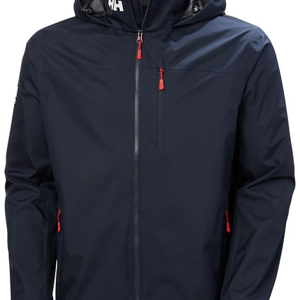Helly Hansen Men's Crew Hooded Jacket 2.0, Navy, 2XL