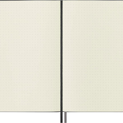Moleskine - Classic Expanded Dotted Paper Notebook - Hard Cover and Elastic Closure Journal - Color Black - Size Large 13 x 21 A5 - 400 Pages
