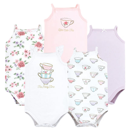 Hudson Baby Unisex Baby Cotton Sleeveless Bodysuit