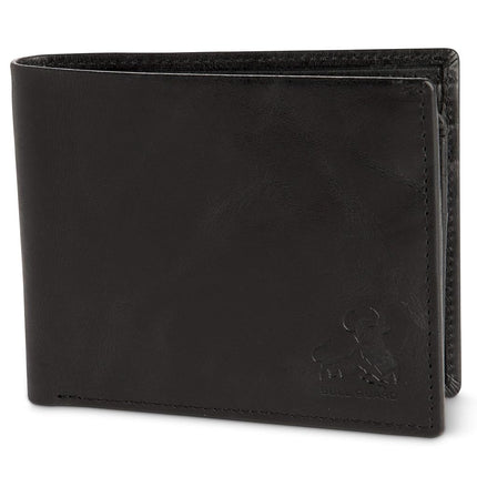 BILLETERA DE CUERO CON PROTECCIÓN RFID BULL GUARD PARA HOMBRE CON VENTANILLA PARA IDENTIFICACIÓN DESPLEGABLE